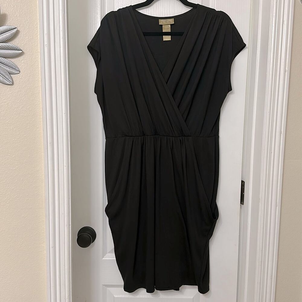 Miss Tina by Tina Knowles black dress size L